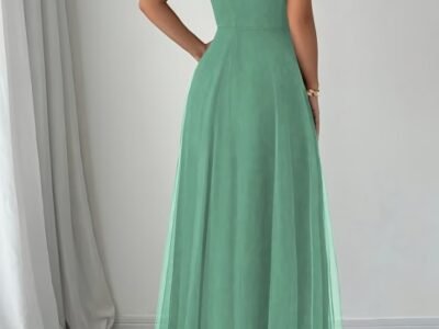 Vestido de Festa Longo Verde Menta