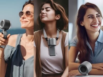 Mini Ventoinha de Mão Dobrável 180° – Para Viagens e Maquiagem