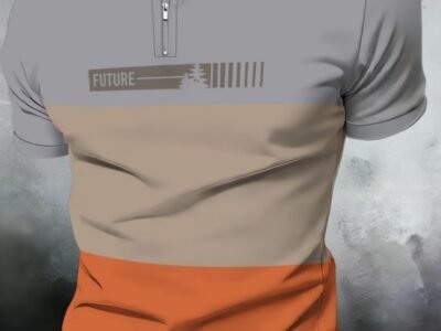 Polo Masculina FutureBloco de Cores