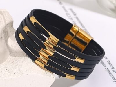 Pulseira Multicamadas Boêmia – Sintético Azul