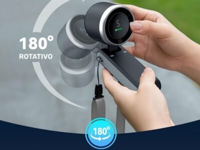 Mini Ventoinha de Mão Dobrável 180° – Para Viagens e Maquiagem
