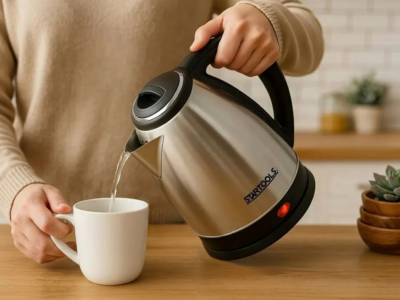 Chaleira Eletrica Inox 1.8 Litros Cafe Cha 220v