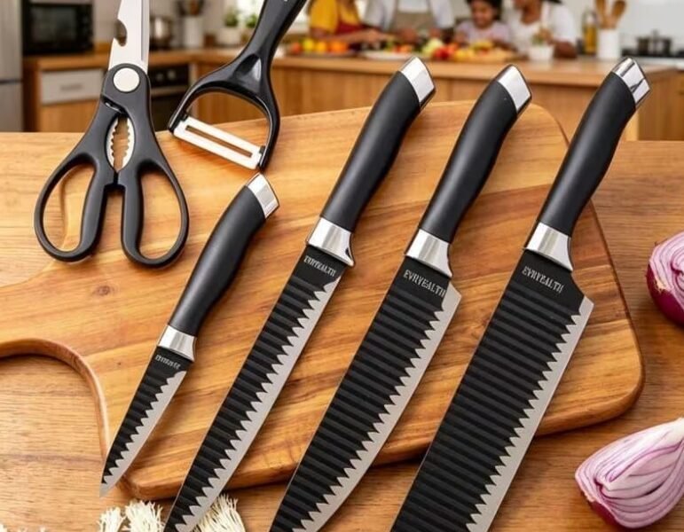 Kit Cortador de Legumes + Jogo de Facas Cozinha