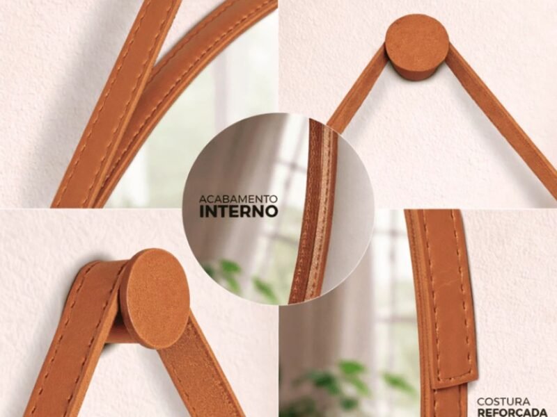 Espelho Decorativo Redondo Adnet 60 Cm Banheiro