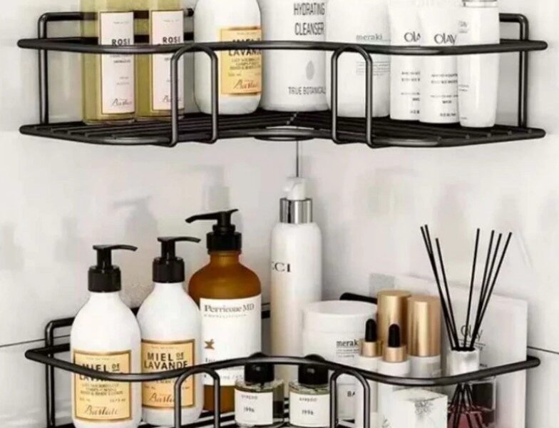 Prateleira Porta Shampoo Cozinha Canto Sem Furo