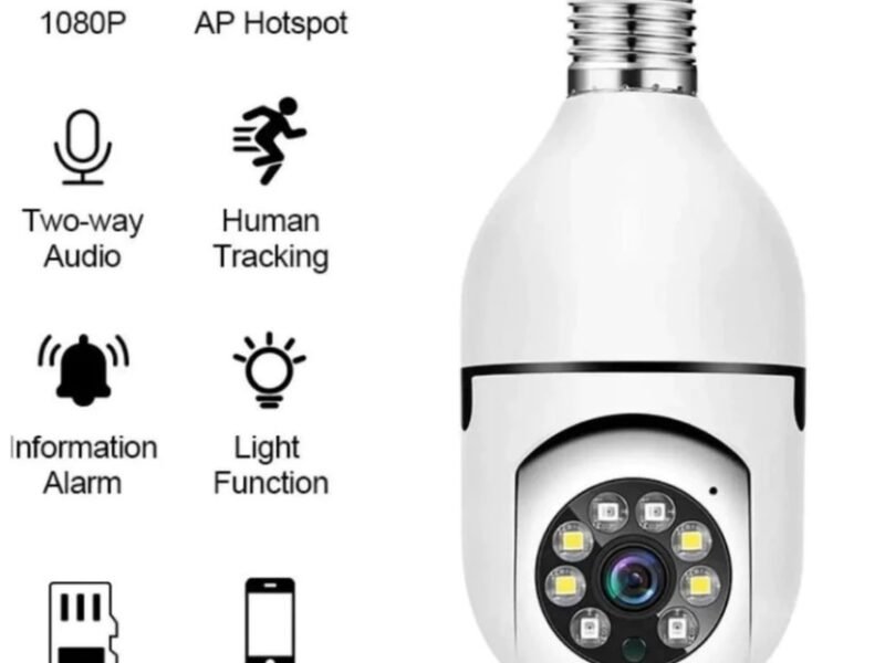 Camera Lampada Seguranca Wifi 360 Soquete E27 IP