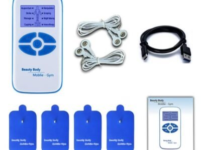 Massageador Elétrico Corporal TENS com Eletrodos