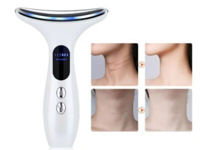 Massageador Facial e Pescoço LED Firmeza da Pele