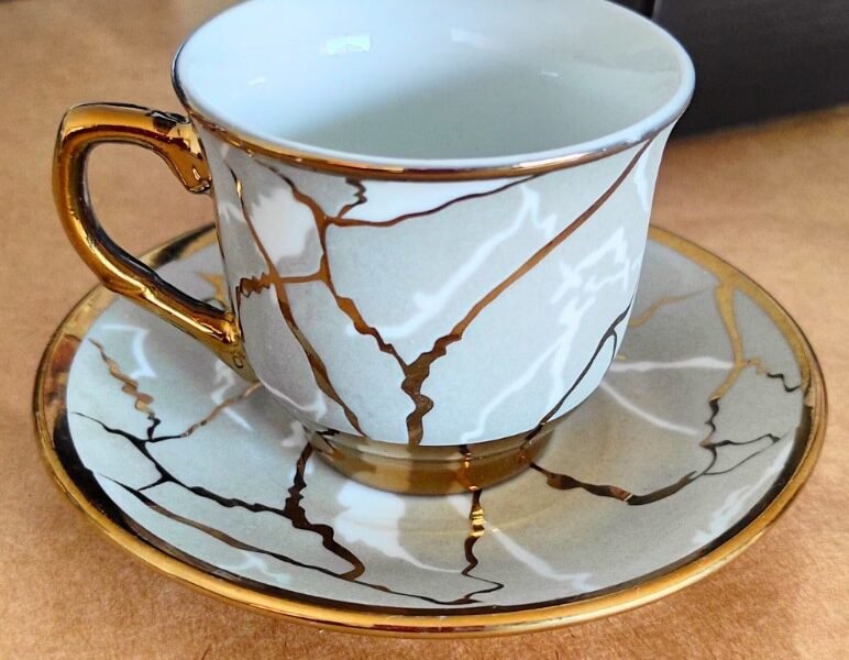 Kit Xícaras Café Porcelana com Pires 80ml Presente