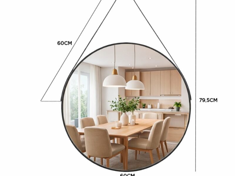 Espelho Decorativo Redondo Adnet 60 Cm Banheiro
