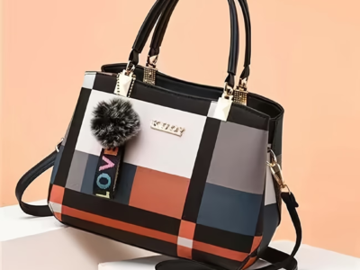 Mini Bolsa Xadrez Premium – Elegância com Toque de Charme