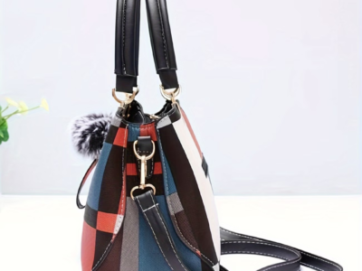 Mini Bolsa Xadrez Premium – Elegância com Toque de Charme