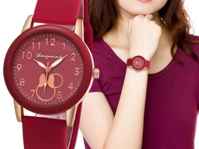 Relógio de Silicone Moderno Verde Esmeralda