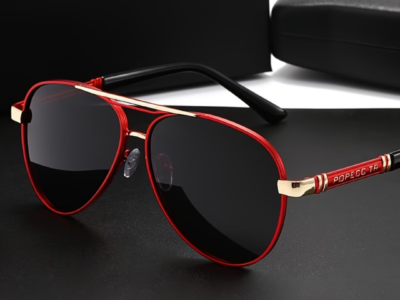 Óculos POPECC TR Aviator Red Edition