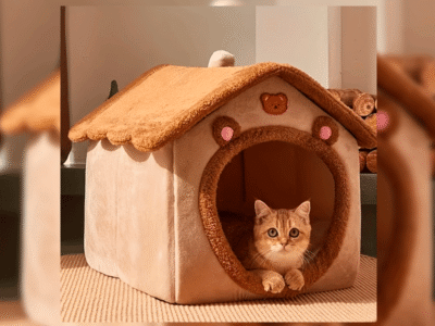 Toca de Inverno Ultra Macia e Térmica para Gatos