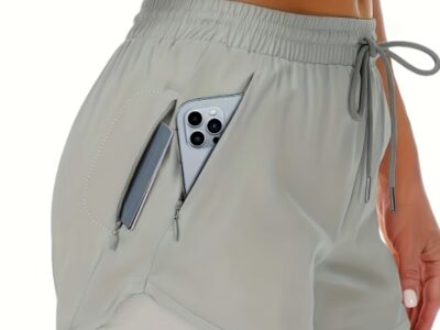 Short Fitness 2-em-1 com Bolsos Blindados – Segurança e Foco Total