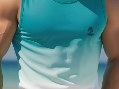 Regata Masculina Degradê Tropical – O Frescor do Verão em Seu Visual