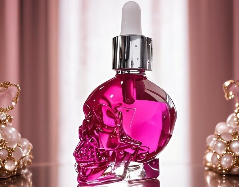 Pink Crystal Skull 30ml – Atitude e Doçura em um Frasco Icônico