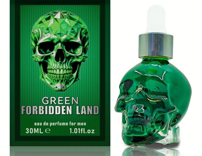 Green Forbidden Land 30ml – A Força Amadeirada em um Frasco de Cristal