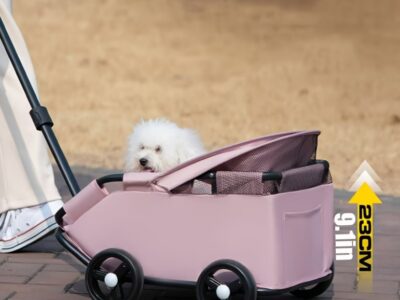 Carrinho Pet Travel Slim: Leve, Dobrável e Ultra Compacto