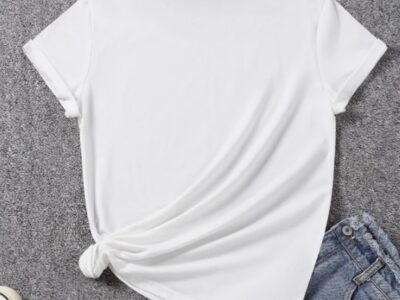 T-shirt Maçã Branca Look Casual