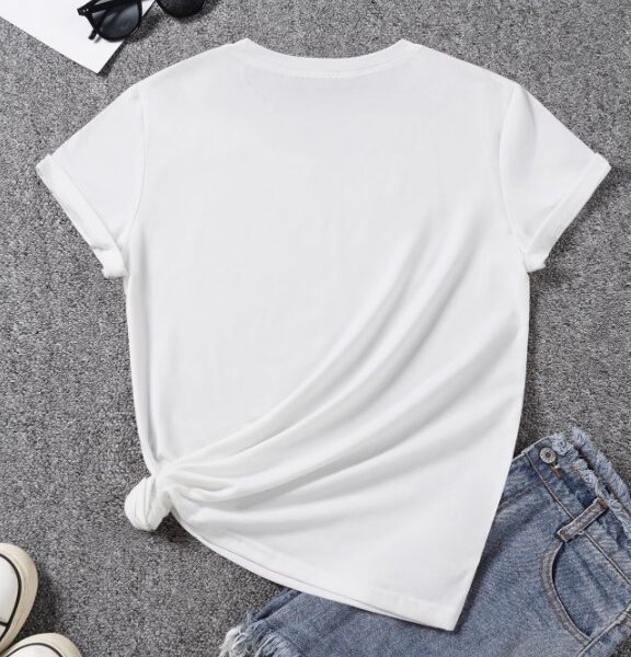 T-shirt Maçã Branca Look Casual