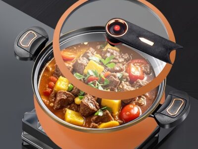 Caçarola Abóbora Design 7 L – A Elegância que sua Mesa de Jantar Merece