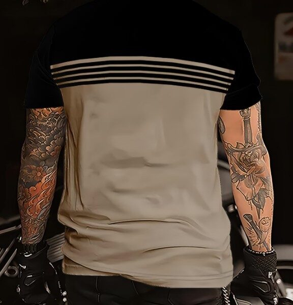 Camisa Masculina Gola O - Look Homem Moderno