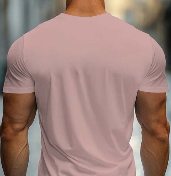 Camisa Masculina Estilo Casual Rosa Claro