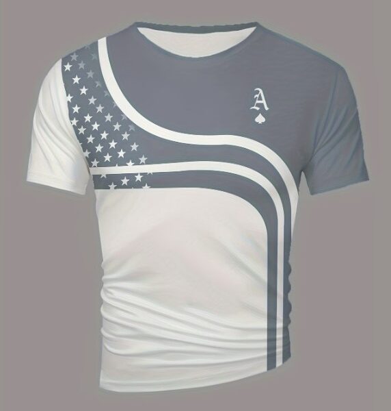 Camisa Masculina Manga Curta Estilo Moderno