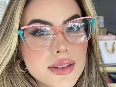 Óculos VOGGY Cat-Eye Color Block – O Segredo para o Look Perfeito