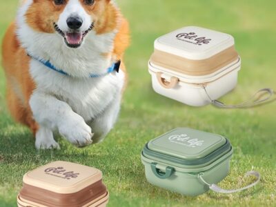 Tigela Retrátil e Porta-Ração Premium