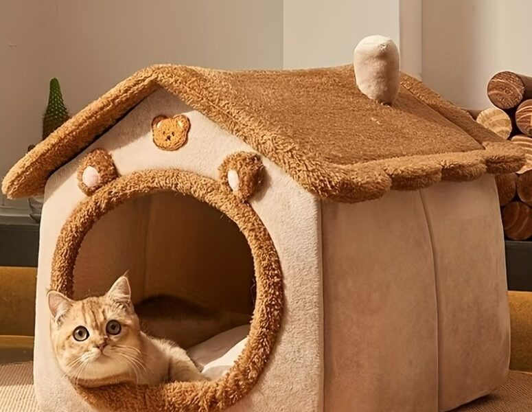 Toca de Inverno Ultra Macia e Térmica para Gatos