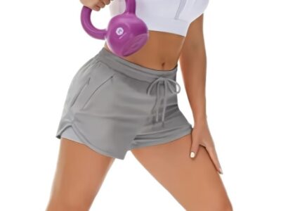 Short Fitness 2-em-1 com Bolsos Blindados – Segurança e Foco Total