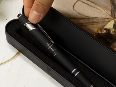 Caneta Personalizada com Nome e Estojo de Presente