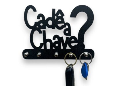 Organizador de Chaves Cadê a Chave? MDF Moderno