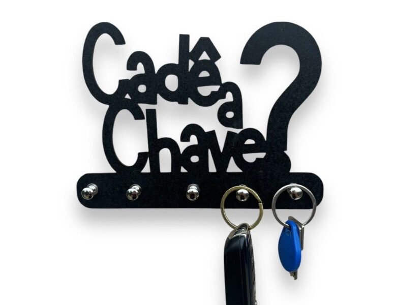 Organizador de Chaves Cadê a Chave? MDF Moderno
