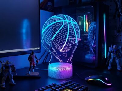 Abajur LED 3D Bola de Basquete - Presente Criativo