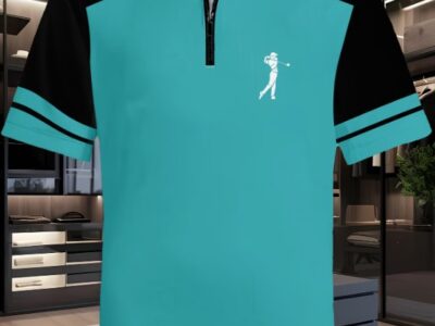 Camisa Polo Masculina com Zíper – Estilo Vintage Dark
