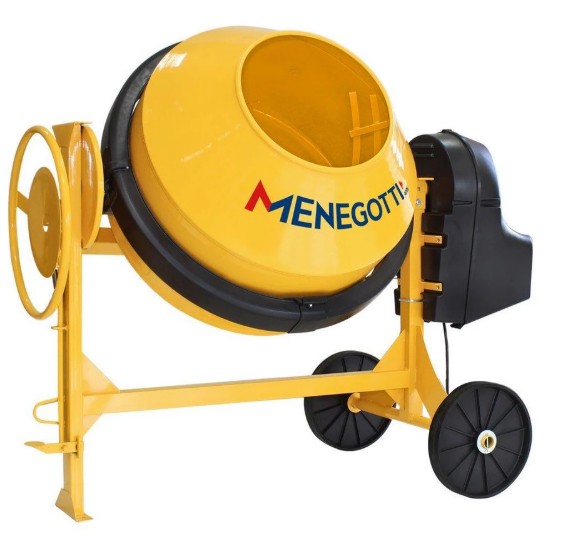 Aluguel de Betoneira Menegotti 400L – Alta Performance e Motor 2CV Potente