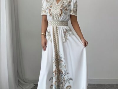 Vestido Maxi Bohemian Chic – Manga Puff