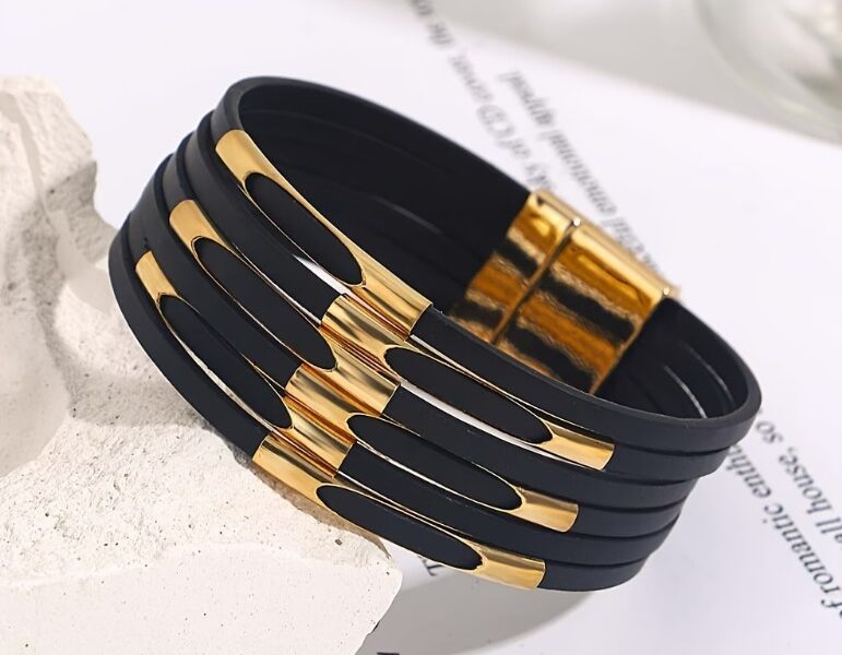Pulseira Multicamadas Boêmia – Sintético Azul