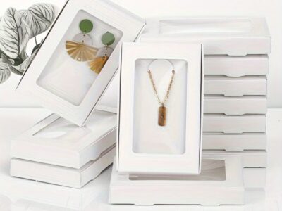 Kit 15 Caixinhas Personalizadas com Visor para Joias