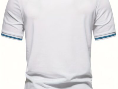 Camiseta Masculina Henley com Zíper – Casual Premium