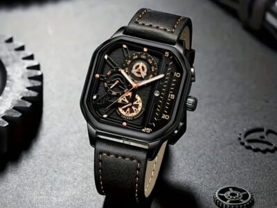 Relógio Masculino Vintage Luxury – Cronógrafo de Quartzo