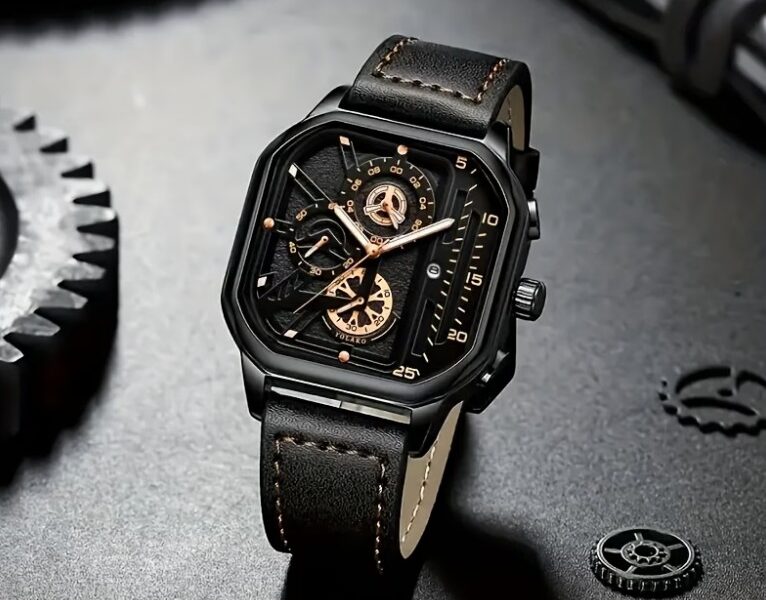 Relógio Masculino Vintage Luxury – Cronógrafo de Quartzo