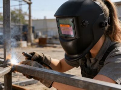 Capacete de Soldadura Auto-Escurecimento – Tecnologia True Color e Visão HD