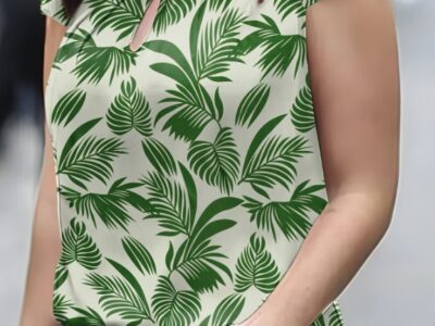 T-shirt Feminina Tropical Chic – Eventos Semi-formais