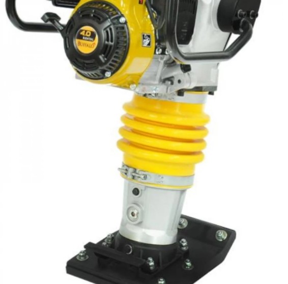 Aluguel de Compactador de Solo Sapo Buffalo BFG 70B – Motor 4HP 4 Tempos