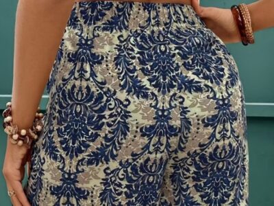 Short Saia de Praia Floral Vintage
